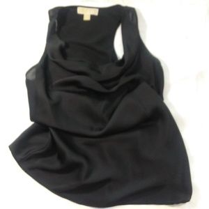 Michael Kors Black Satin Top M